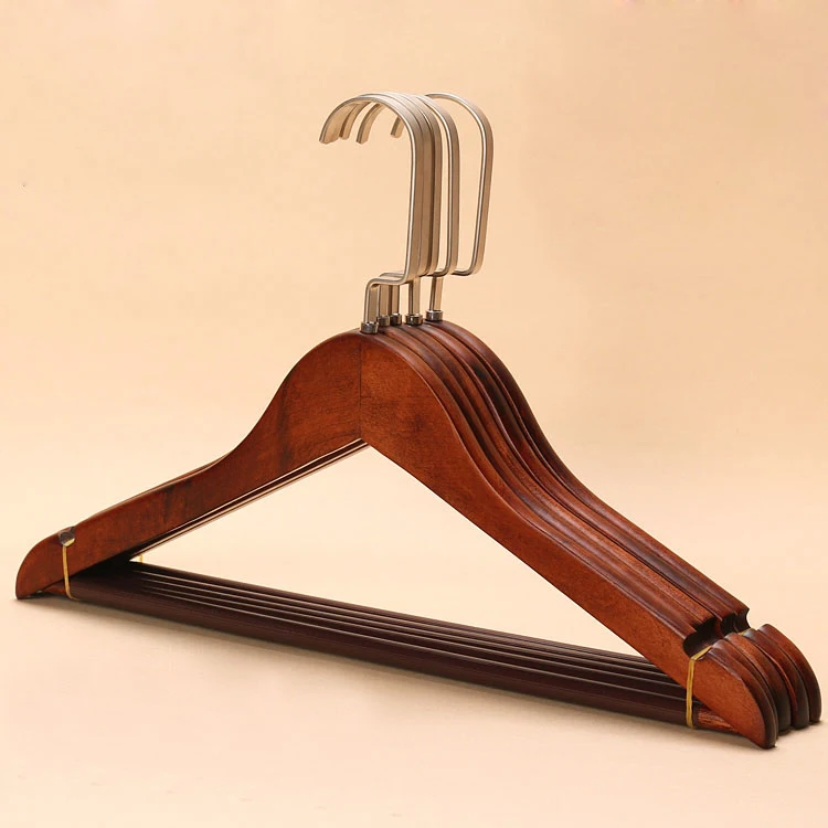 10 шт./лот винтажная Вешалка из цельной древесины для взрослых вешалка одежды