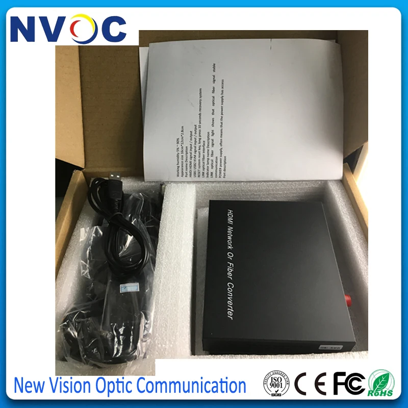 Удлинитель HDMI over Fiber RX/TX с последовательным портом RJ45 SM Simplex FC 20 км | Мобильные