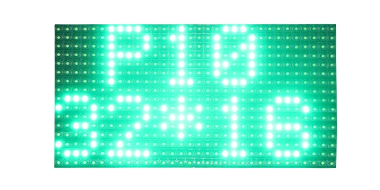 P10 Green Color 10 мм DIP P10 полуоткрытый 1R Одноцветный 320*160 мм 32*16 пикселей светодиодный модуль экрана на заказ размер, светодиодный вывеска - Цвет: P10 Green Color