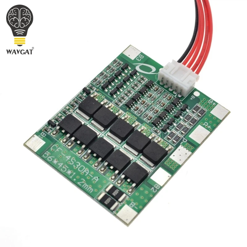 WAVGAT 4S 30A 14 8 V литий ионная батарея 18650 BMS пакеты Щит защиты печатной платы баланс