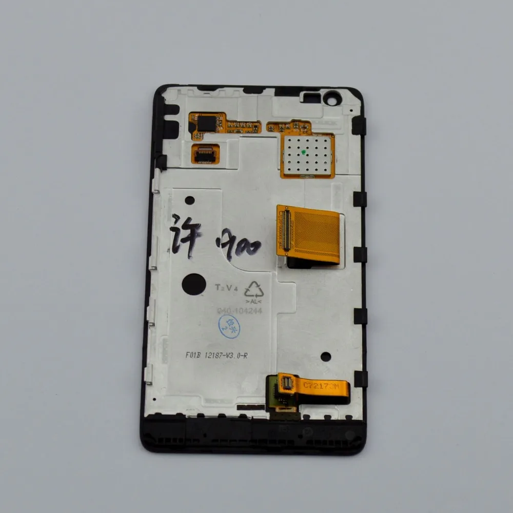 Для Nokia Lumia 900 ЖК дисплей сенсорный экран дигитайзер + рамка Полная сборка Черный