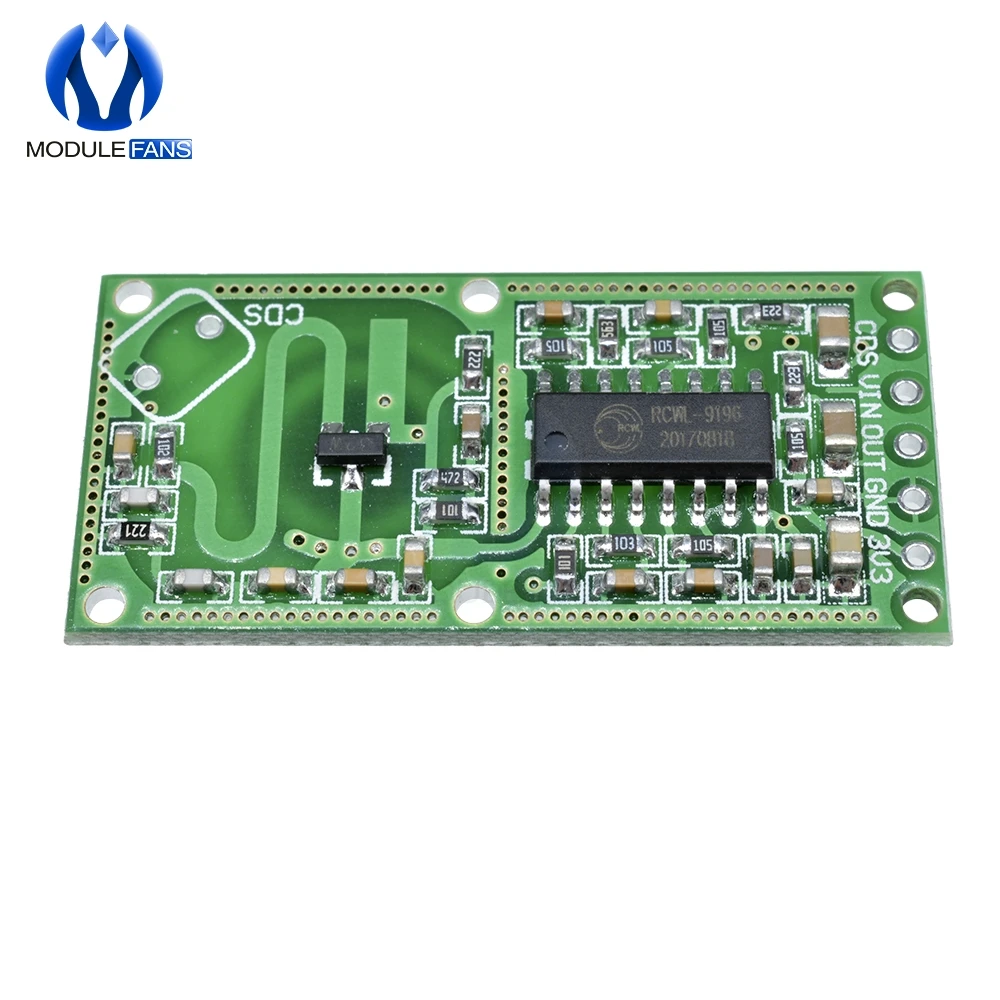 5Pcs RCWL-0516 RCWL 0516 Microwave Radar Sensor Human Sensor Body Sensor Module Induction Switch Module Output 3.3V