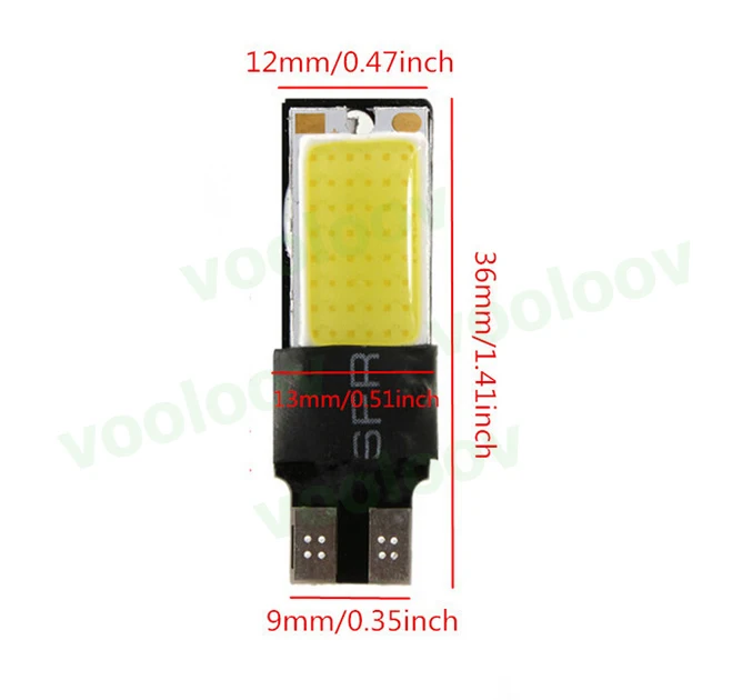 10x высокой мощности t10 w5w светодиодный автомобильный блок светодиодов 5w5 12 v t 10