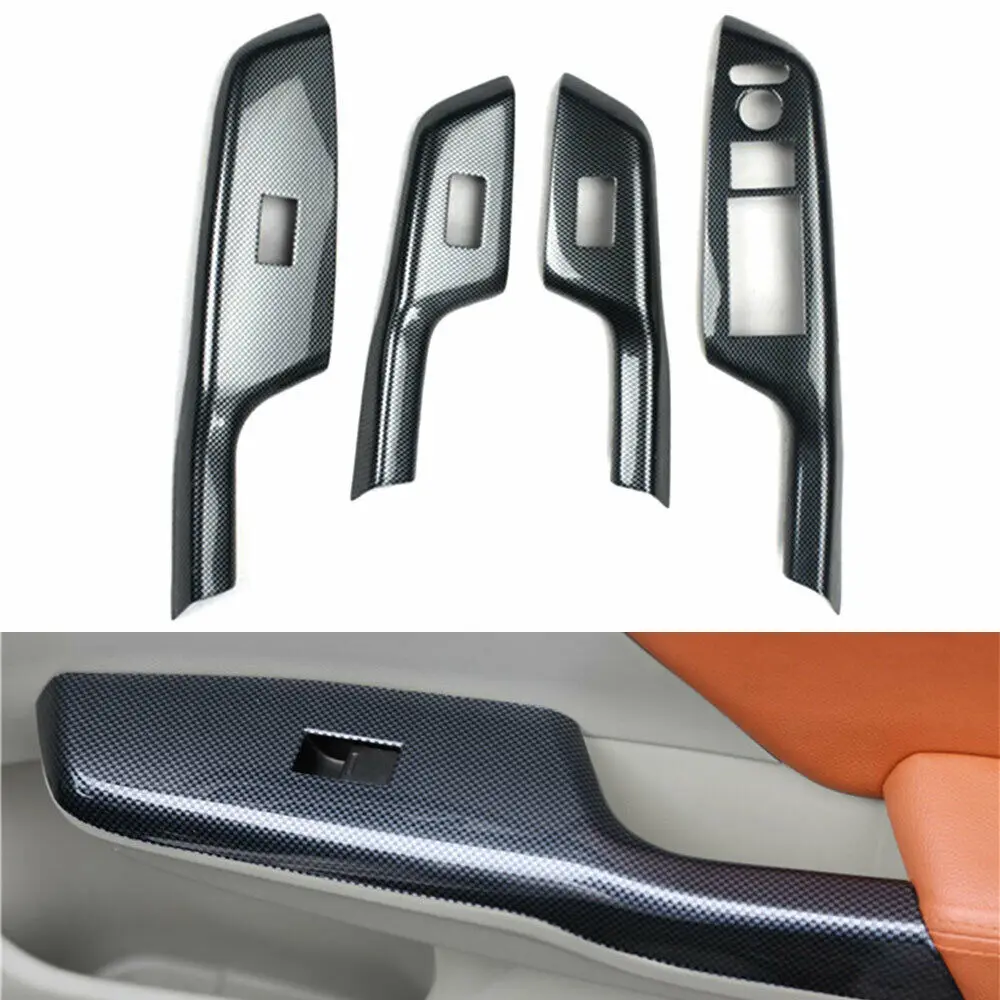 Carbon Fiber Style Car Window Lift Switch Panel Cover Trim For Honda Civic 9th 2012-2014 | Автомобили и мотоциклы
