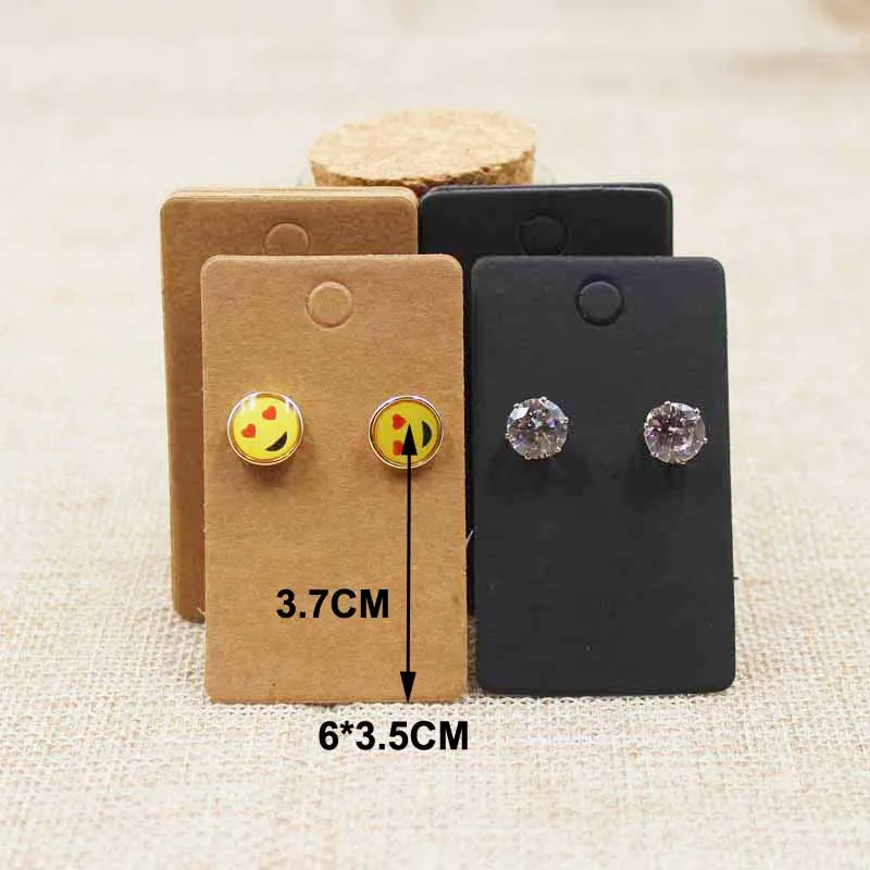 Сделай Сам сделанные вручную пустые крафтовые серьги карточки для 1 пары сережек