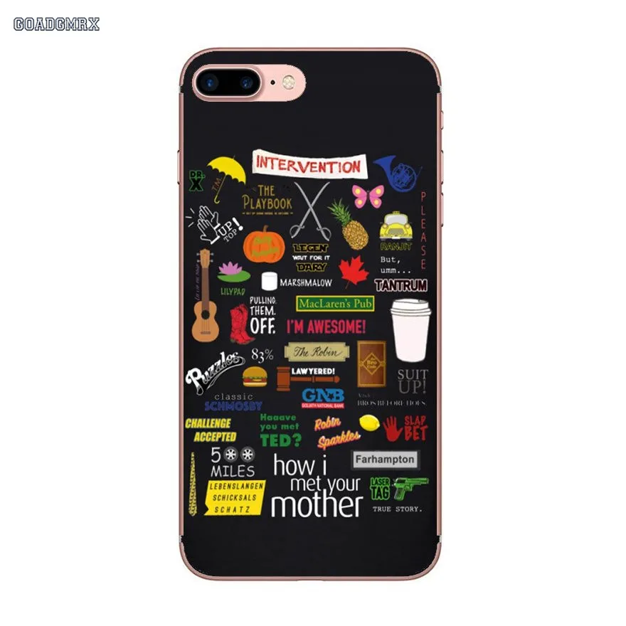 Чехол из ТПУ с надписью How I Met Your Mother Himym для Samsung Galaxy S2 S3 S4 S5 Mini Alpha S6 S7 edge S8 S9 Plus J1 Grand