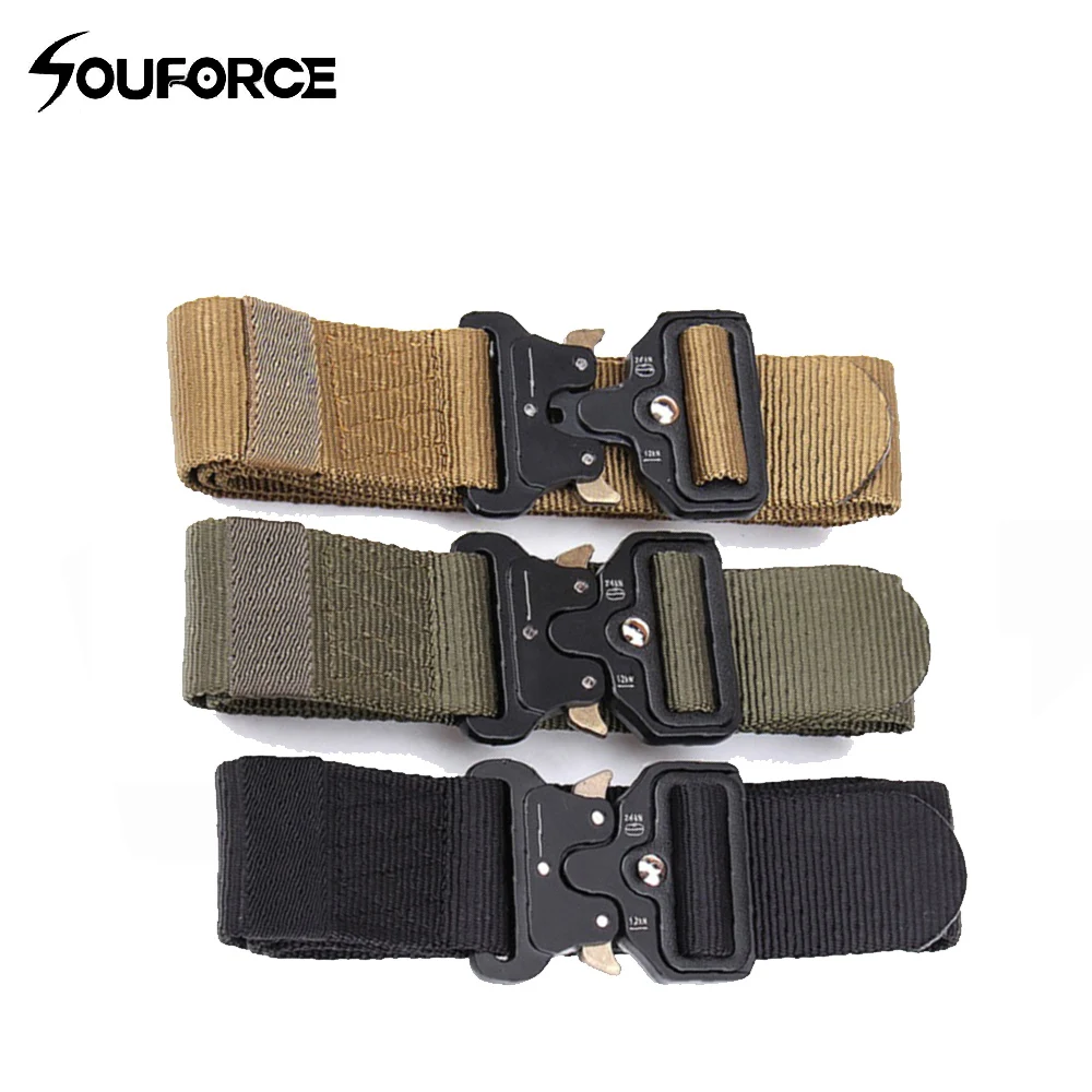 

Hunting Tactical Nylon Belt Deduction Outside Belt Length 125cm Width 3.8/4.5cm for Outdoor Training Sport