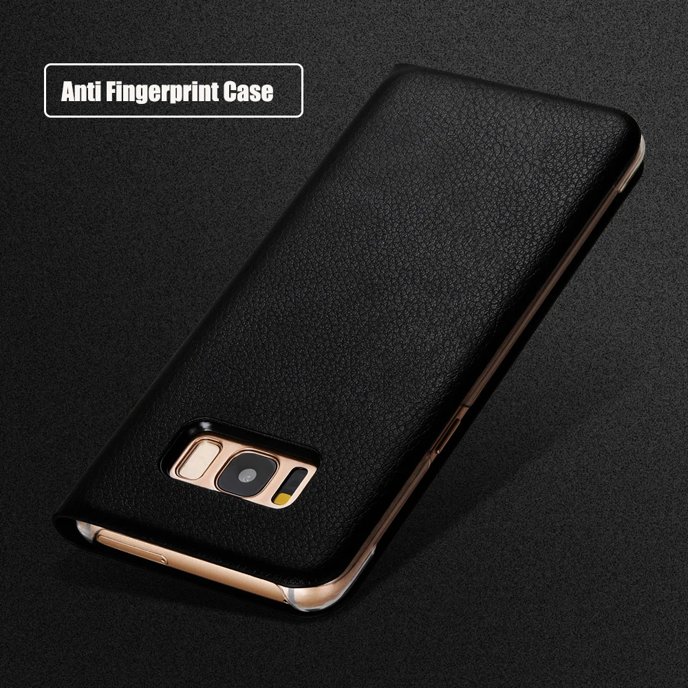 Чехол для samsung Galaxy S8, GOLP, полная защита из искусственной кожи+ задняя крышка из поликарбоната, чехол-книжка для samsung Galaxy S8 plus, чехол