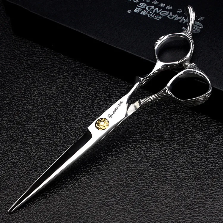 D 6 inch cutting 5,5 6 дюймовые ножницы из нержавеющей стали для домашних животных и собак, ножницы для резки, филировочные ножницы, острые ножницы для стрижки кошек, парикмахерские режущие инструменты, набор - Цвет: D 6 inch cutting