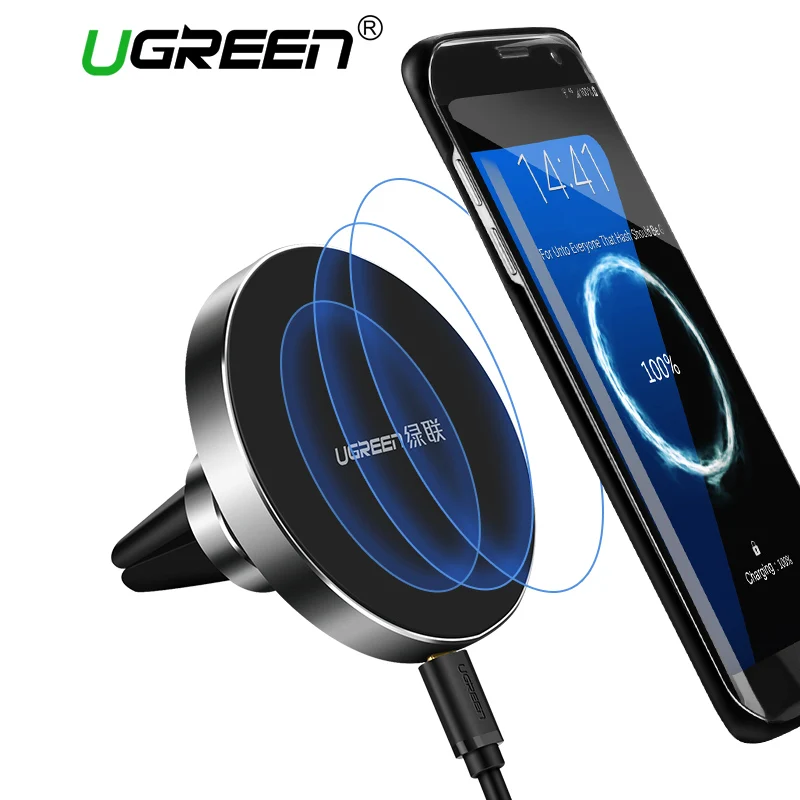 Беспроводное зарядное устройство Ugreen 10 Вт Qi для Samsung Note 8 S8 S7 S6 быстрая