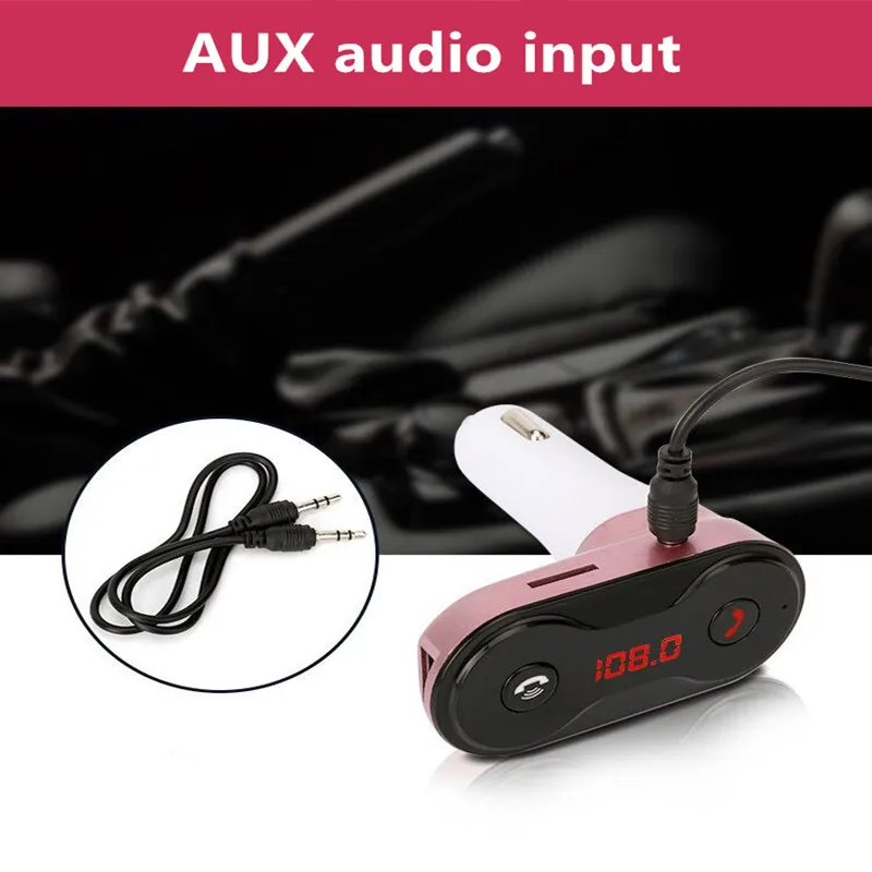 FM Transmitter Bluetooth AUX Hands-free Car Kit Wireless Mp3 Radio Modulator Audio Player Voltage LCD Display USB Charger | Автомобили и