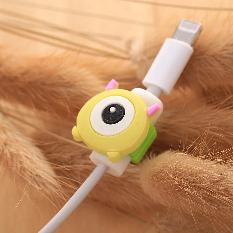 100 шт/Партия Красочные 3D мультфильм цифровой зарядное устройство зарядный шнур