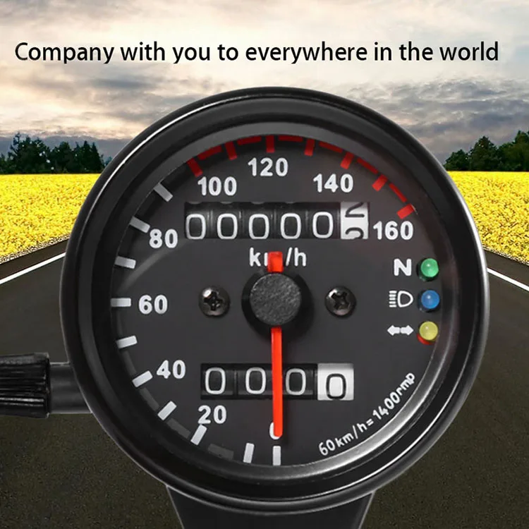 12 В мотоцикл спидометр LED Подсветка световой сигнал мотоцикла одометром|odometer