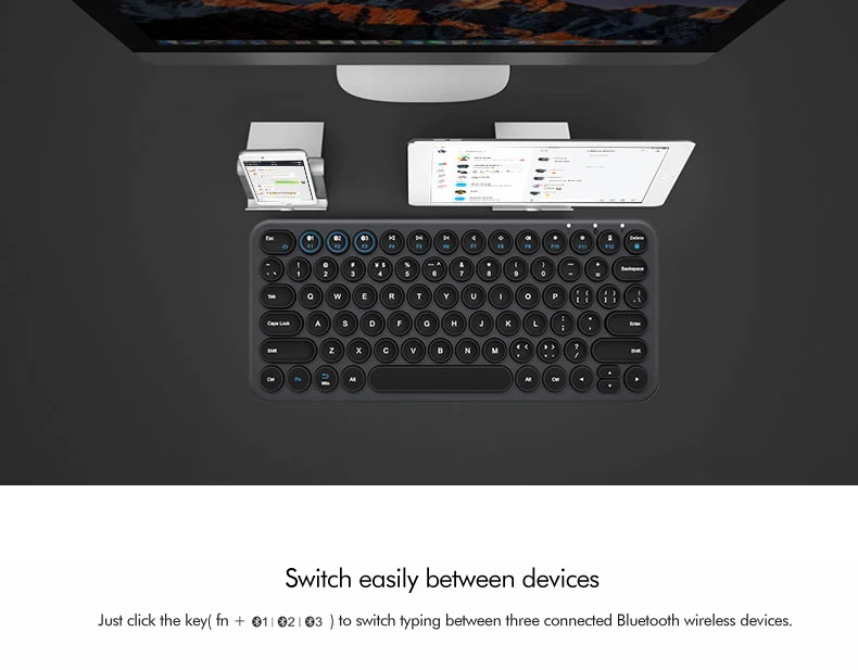 B. O. W маленькая Bluetooth Беспроводная 78 клавишная клавиатура, ультра-тонкая проводная USB Мультимедийная мини-клавиатура для ПК компьютера ноутбука Mac