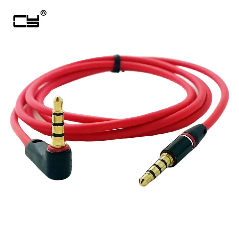 20cm 1M 90 Degree Angled Short 4 pole 3.5mm to Audio Cable Plug jack 3.5 male Car Sound Wire headphone for phones | Компьютеры и офис