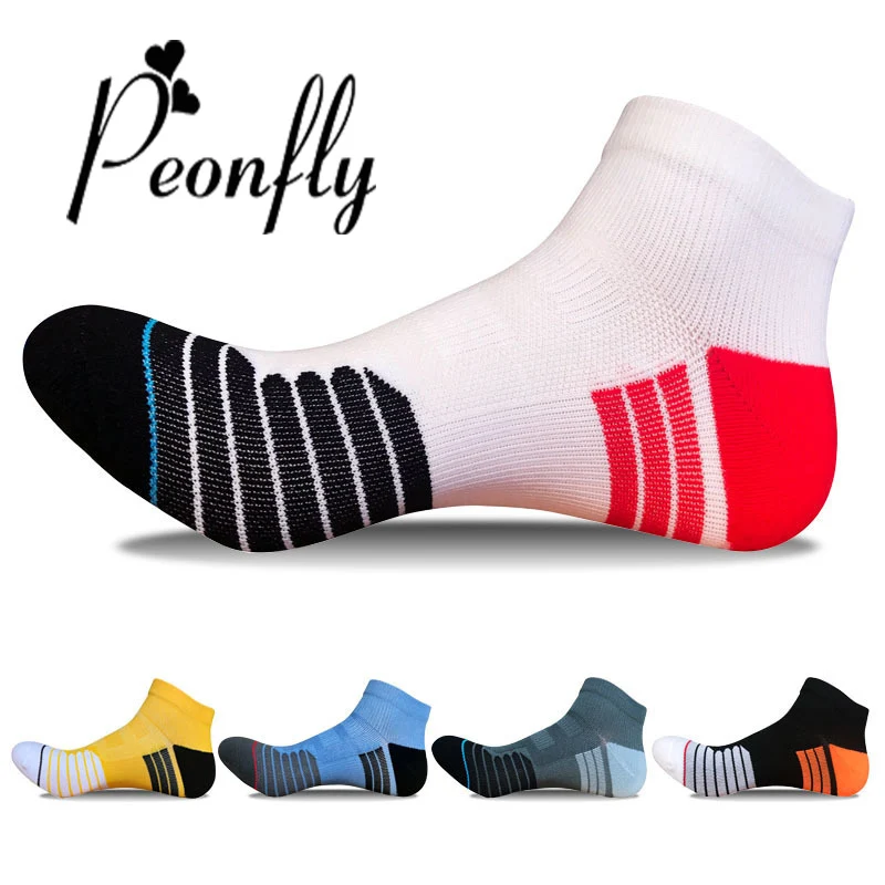 peonfly моды мужчин случайные эластичным для дыхания хлопковые смешные счастливые носки низкие цветные хлопок белые мужские короткие цвета полосы, изготавливающих схеме сжатия носки мужского лодыжку носки уличный стиль