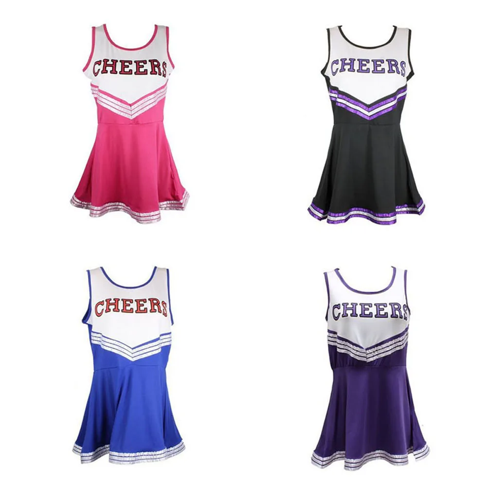 Новинка женская сексуальная форма одежда для учащихся средней школы чарлидинга