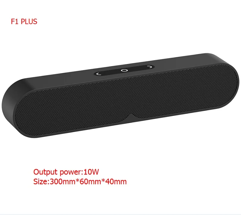 F1-Plus-black CBAOOO F1 Plus портативный динамик HiFi беспроводной Bluetooth динамик стерео супер бас звуковая коробка громкий динамик HandFree для телефона - Цвет: F1-Plus-black