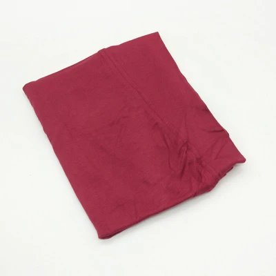burgundy Women Muslim Cotton Hijab Full Over Islamic Elastic Underscarf Women Hijabs Comfortable 9 Colors - Цвет: burgundy