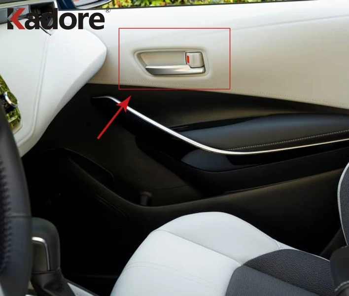 Для Toyota Corolla 2019 2020 хэтчбек Abs Матовый Черный лак для выпечки внутренняя дверная