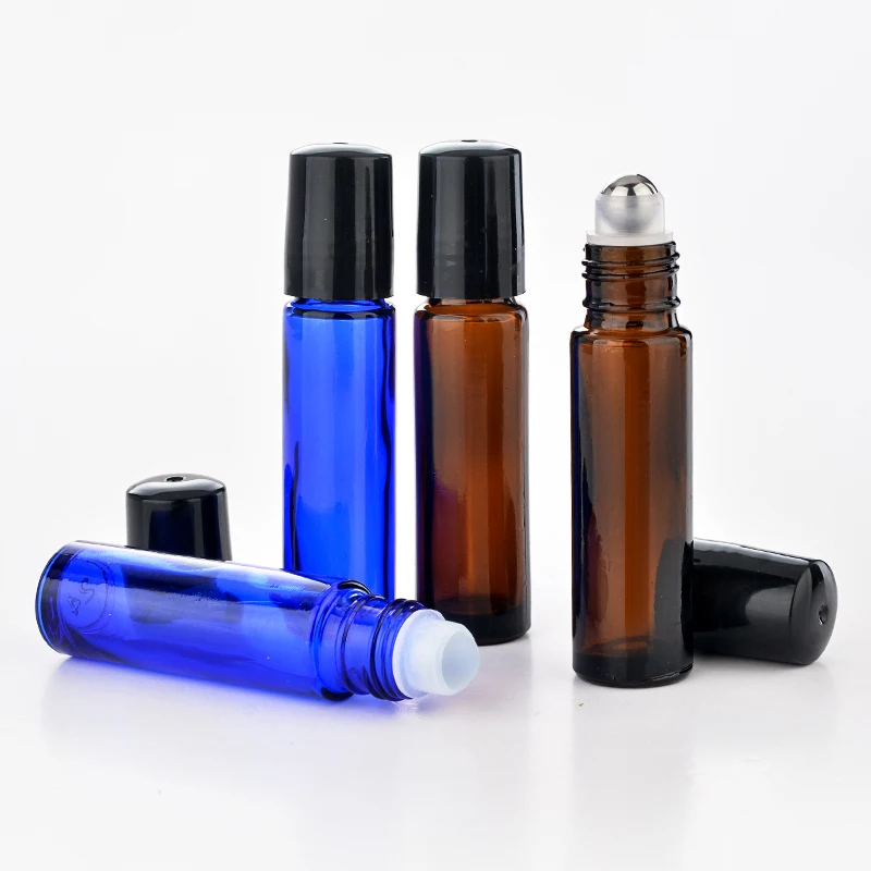 1Piece 10ML Portable Refillable Brown Glass Perfume Bottle With Roll On&ampEmpty Essential Oil Case For Traveler | Красота и здоровье