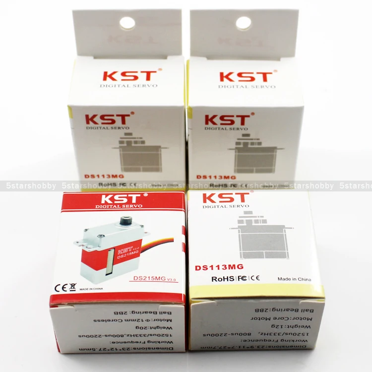 3 шт DS113MG и 1 шт KST DS215MG V3.0 цифровой сервопривод для 450 Вертолет
