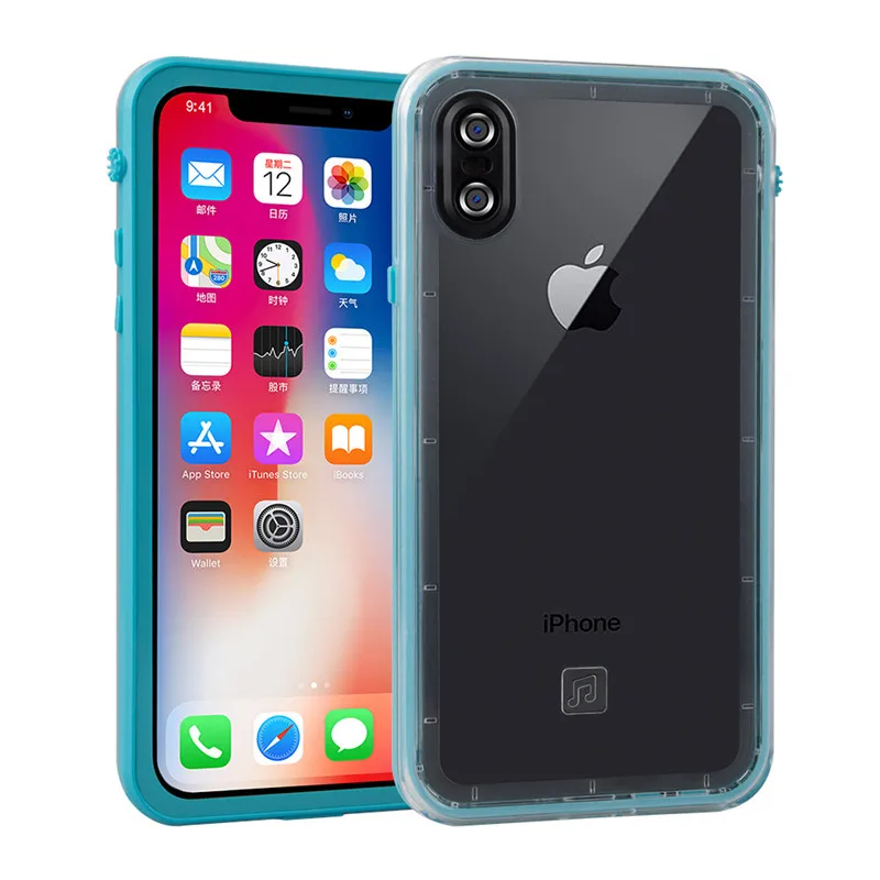 Водонепроницаемый чехол для iPhone X подводная ударопрочная защита IP68 от снега iPhonex