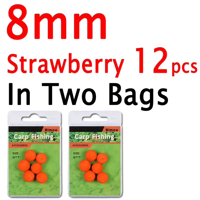 8mm Strawberry 12PCS Bimoo 12 шт. 8 мм 10 мм 12 мм 14 мм Цветные всплывающие приманки для ловли карпа Ароматизированная трава приманка для ловли карпа плавающая кукурузная Мягкая приманка на гранулах - Цвет: 8mm Strawberry 12PCS