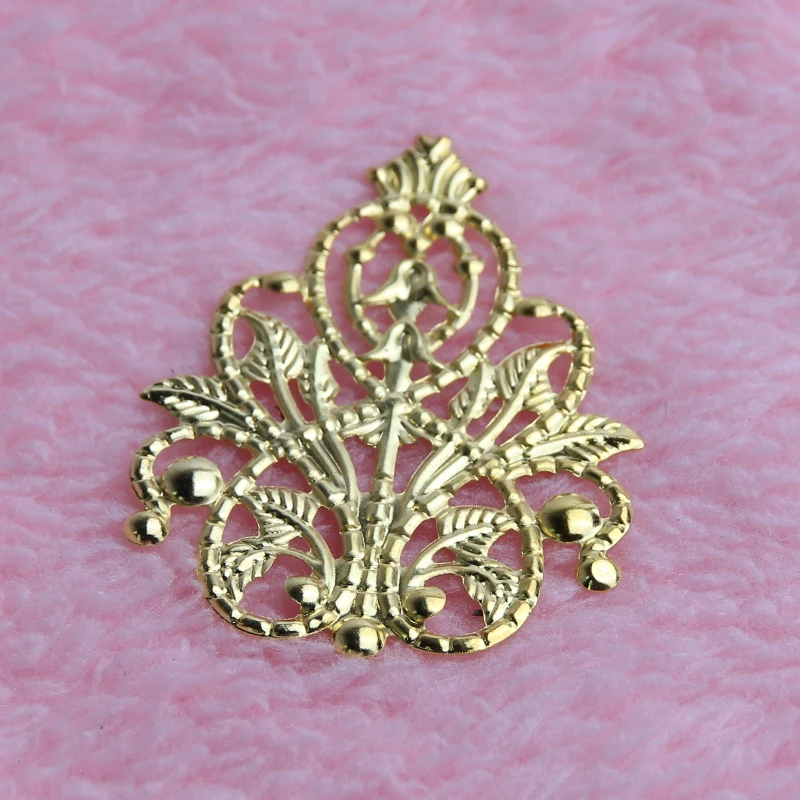 Золотые листья коннекторы филигрань 20 шт металлические изделия соединитель для