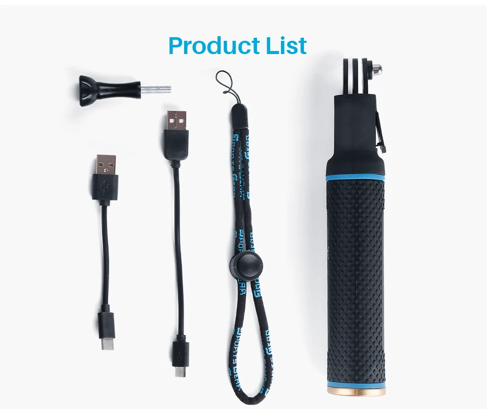 5200 мАч Go Pro power Bank палка батарея рукоятки для Gopro Hero 7 6 5 Аксессуары для Gopro камера DJI Osmo Карманный удлинитель