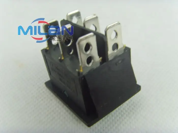 1 шт./лот 6 Pin Зеленый с лампой вкл/выкл переключатель на лодке 250V 15A AC AMP 125 V/20A KCD7-212N
