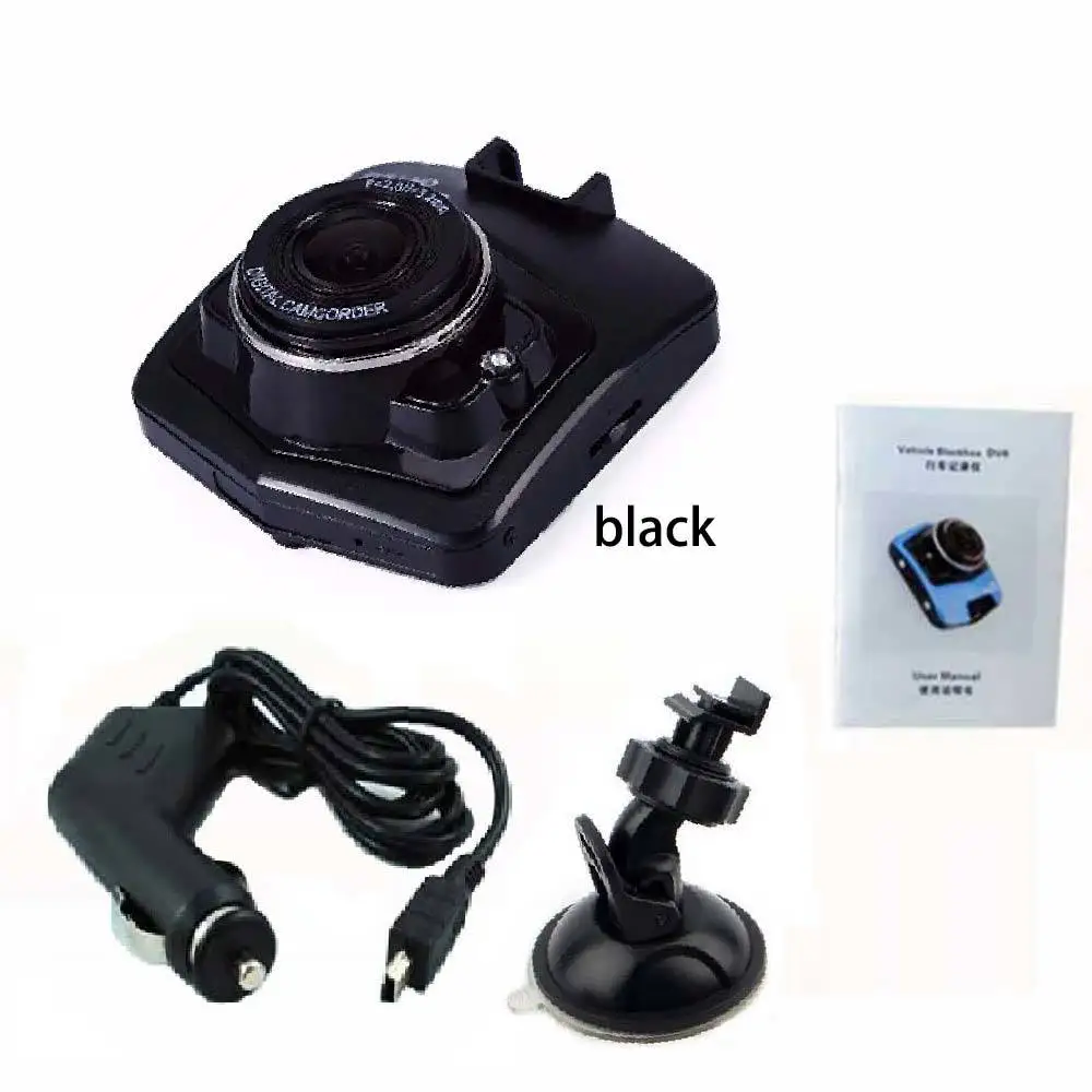 Black dvr GT300 видеокамера Авто видеорегистраторы 2,4 ''ЖК-дисплей 1080 P Full HD видео Камера Регистраторы видео g-сенсор Ночное видение трассировки Cam автомобильная камера - Название цвета: Black dvr