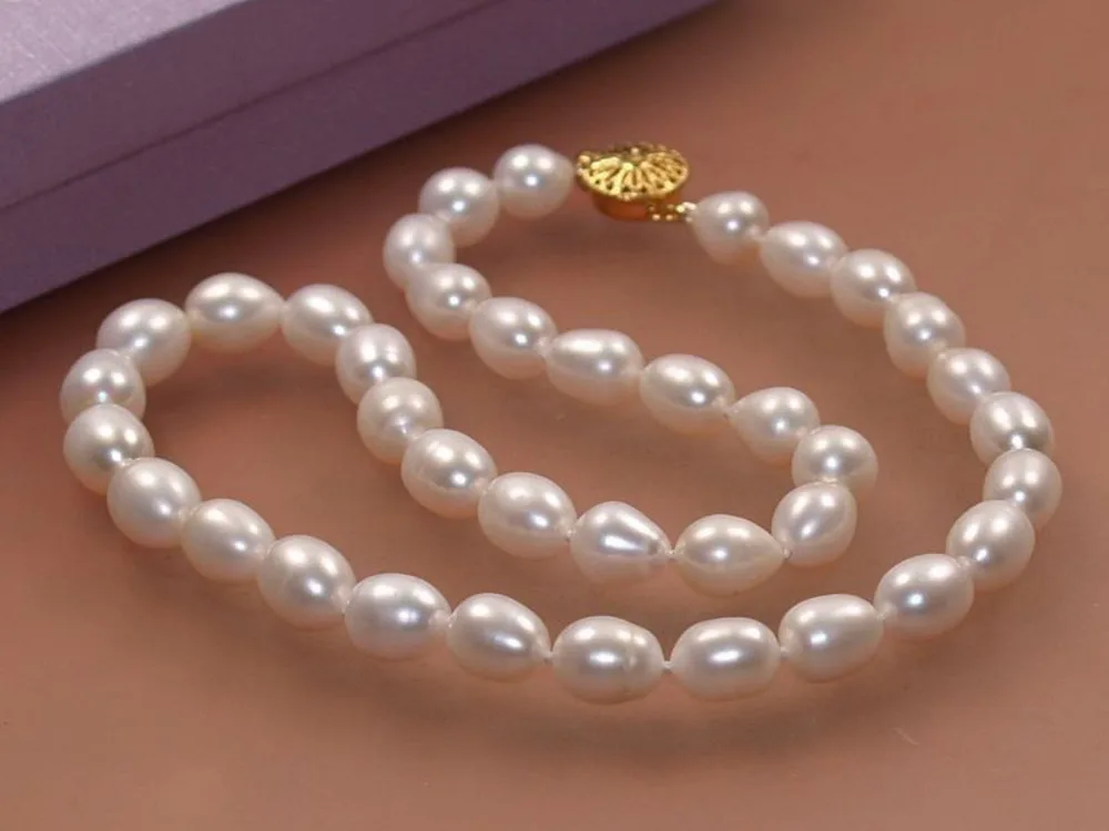 Новое женское колье из искусственного жемчуга Akoya 7 8 мм 18 дюймов|necklace a|necklace