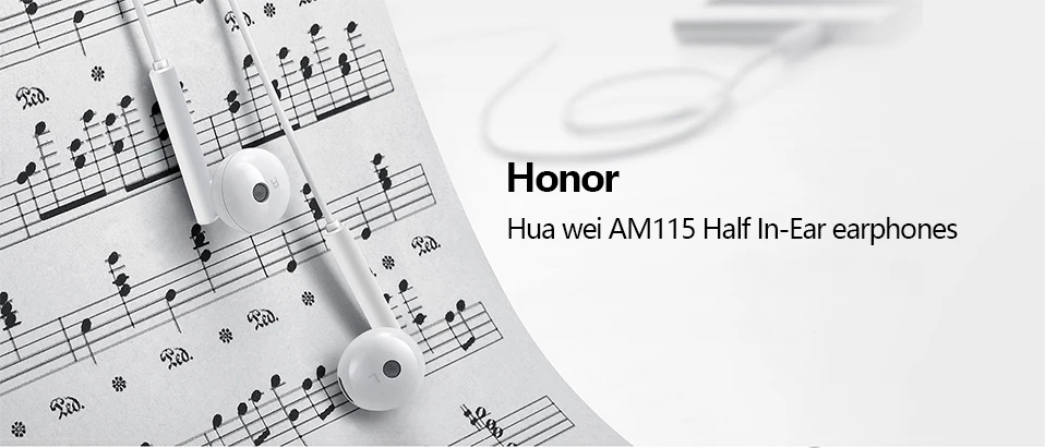 Оригинальные наушники-вкладыши HUAWEI Honor AM115 с микрофоном и дистанционным разъемом 3,5 мм для смартфонов Fone De Ouvido HUAWEI Earset