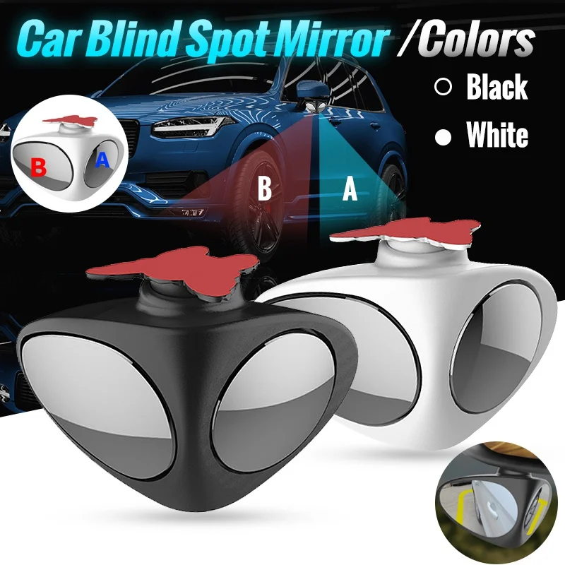 Practical Car Blind Spot Mirror Wide Angle 360 degrees Rotation Adjustable Convex Rear View Front Wheel | Автомобили и мотоциклы
