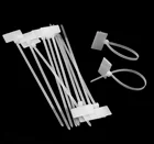 100 шт. нейлоновые бирки для галстуков, самоблокирующиеся Сетевые Кабельные застежки, отделка, оберточная петля, ленты для проводов, этикетка