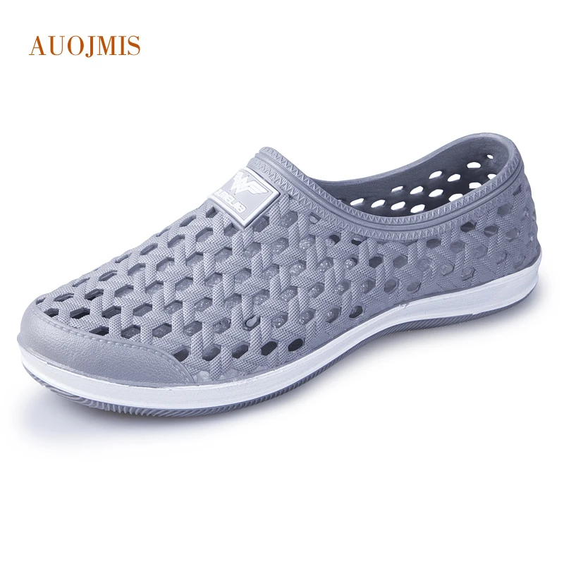 AUOJMIS 2019 new trend fashion casual hole shoes water hollow breathable beach | Обувь