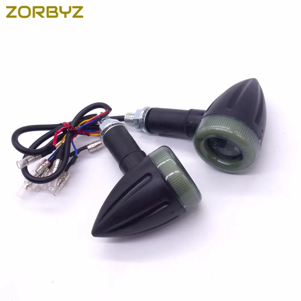 ZORBYZ Универсальный мотоцикл светодиодные янтарные лампы Задний сигнал поворота