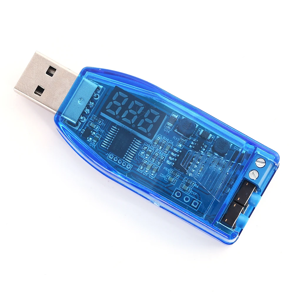 DC-DC 5В до 3 в 9В 12В 24В USB повышающий/понижающий модуль питания Красный дисплей
