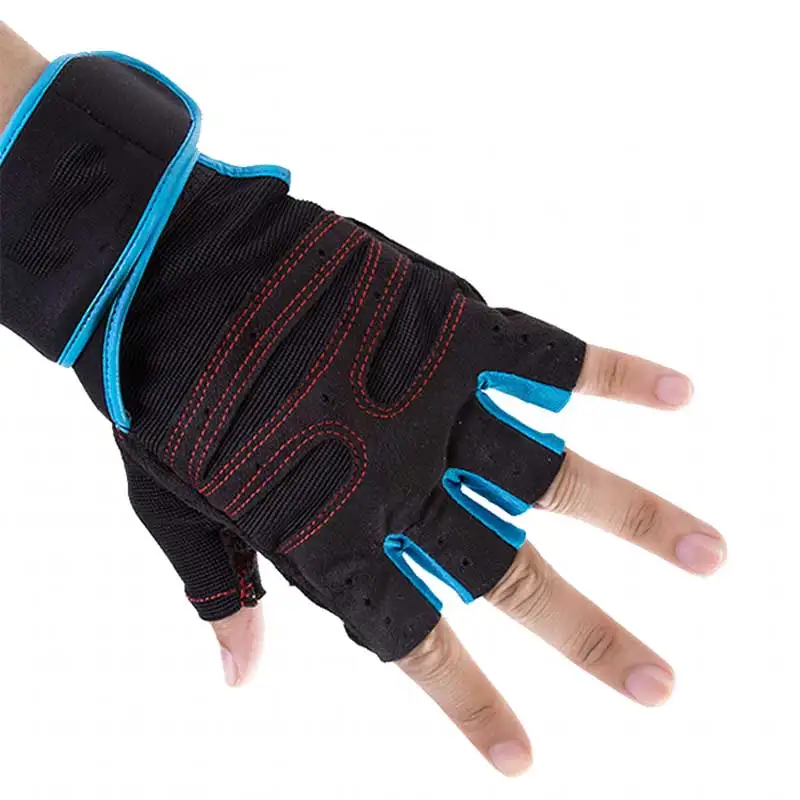 Hombres calientes y mujeres 3D deportes de goma antideslizante gimnasio guantes entrenamiento con pesas cycling|Перчатки для