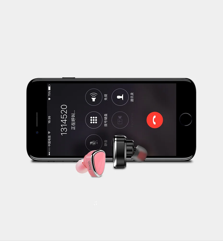 HOCO Невидимый Наушник Музыка Наушники Bluetooth Наушники Мини Беспроводные Наушники С Микрофоном к телефону Для Xiaomi iPhone для Айфона Самсунга Сяоми блютус блютуз гарнитура наушники для телефона