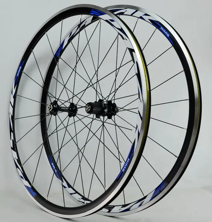 Black Hub Blue PASAK дорожный велосипед колеса для шоссейного велосипеда 700C герметичный подшипник Сверхлегкий цикл обод колеса 11 скорость поддержка - Цвет: Black Hub Blue