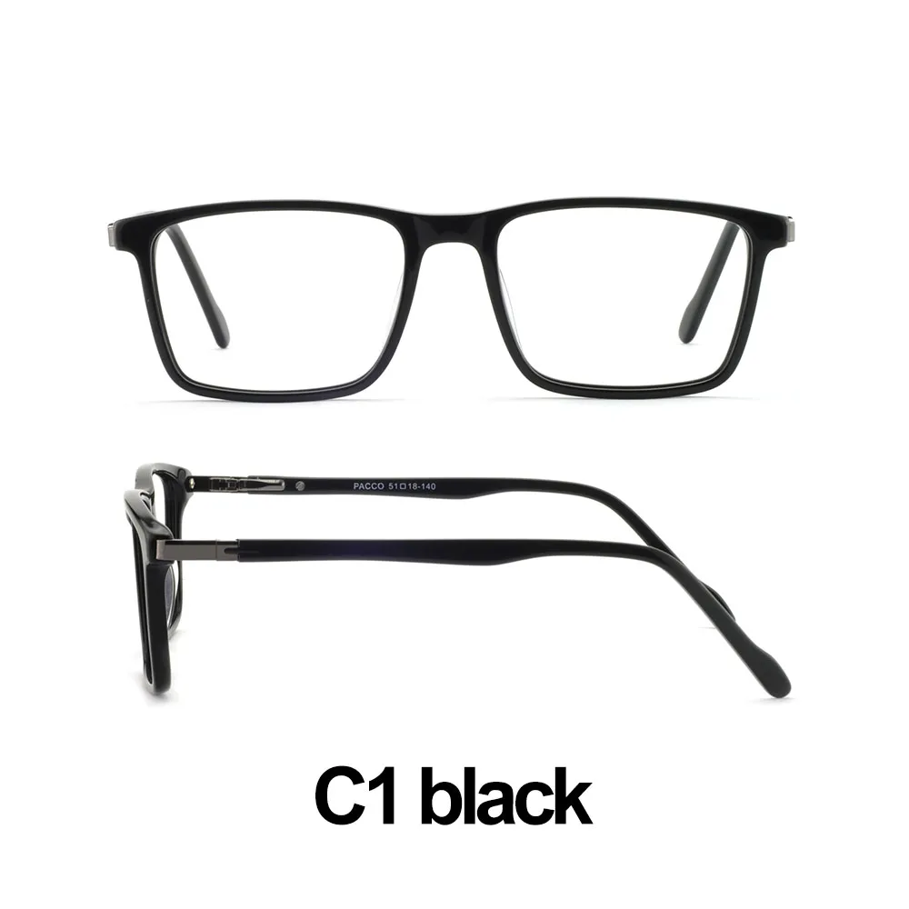 C1 black Черные игровые очки для мужчин, анти-голубые лучи, очки для близорукости, прогрессивные Мультифокальные оправы для очков, прозрачные линзы, Маре, AZZURO OC7009 - Цвет оправы: C1 black