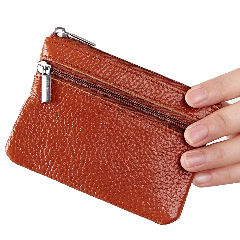 Мини клатч из натуральной кожи для женщин Модный маленький кошелек Дамский