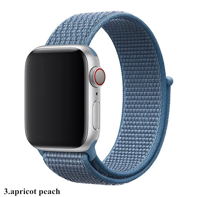 Для Apple Watch нейлоновый ремешок для часов 4 44 мм черный зеленый синий ремешок для Apple Watch наручный ремень для Apple Watch ремешок нейлон 42 мм