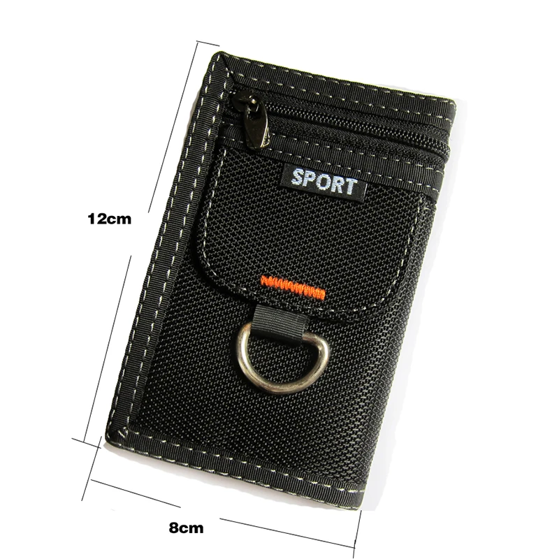 Короткий складной дизайнерский кошелек из ткани Оксфорд для студентов