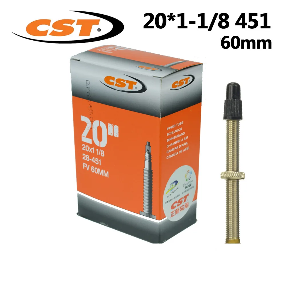 2 шт. CST 20 дюймов x 1 1/8 451 406 0 трубы Presta F/V 48 мм 60 Труба для JAVA Minivelo BMX складные