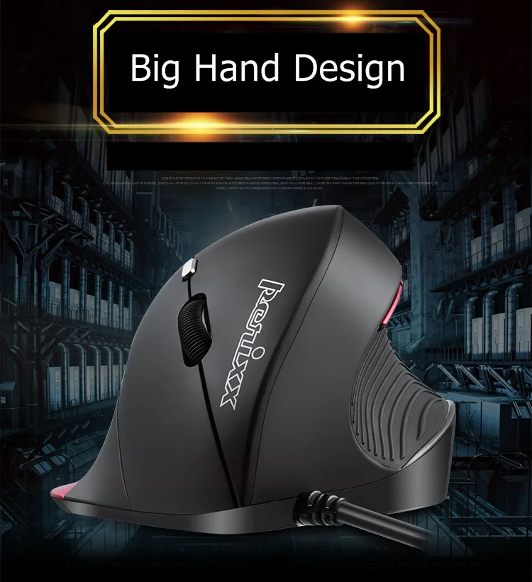 Пособия по немецкому языку Perixx PERIMICE 518R эргономичный вертикальный USB Проводная оптическая мышь программируемый Настольный тетрадь
