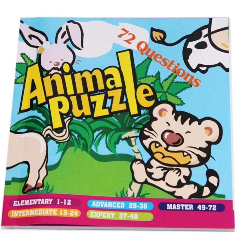 

High Quality New Kids Animal Maze Puzzle IQ Mind Logic Brain Teaser Puzzles Game Toys for Children 72 Questions 2019