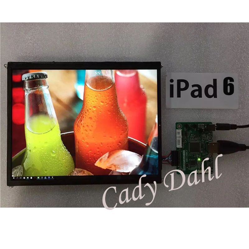 HDMI LVDS Плате Контроллера для iPad 6 Воздуха 2 9.7 дюйм(ов) LP097QX3-SPAV 1536X2048 EDP Сигнала 4 Полос